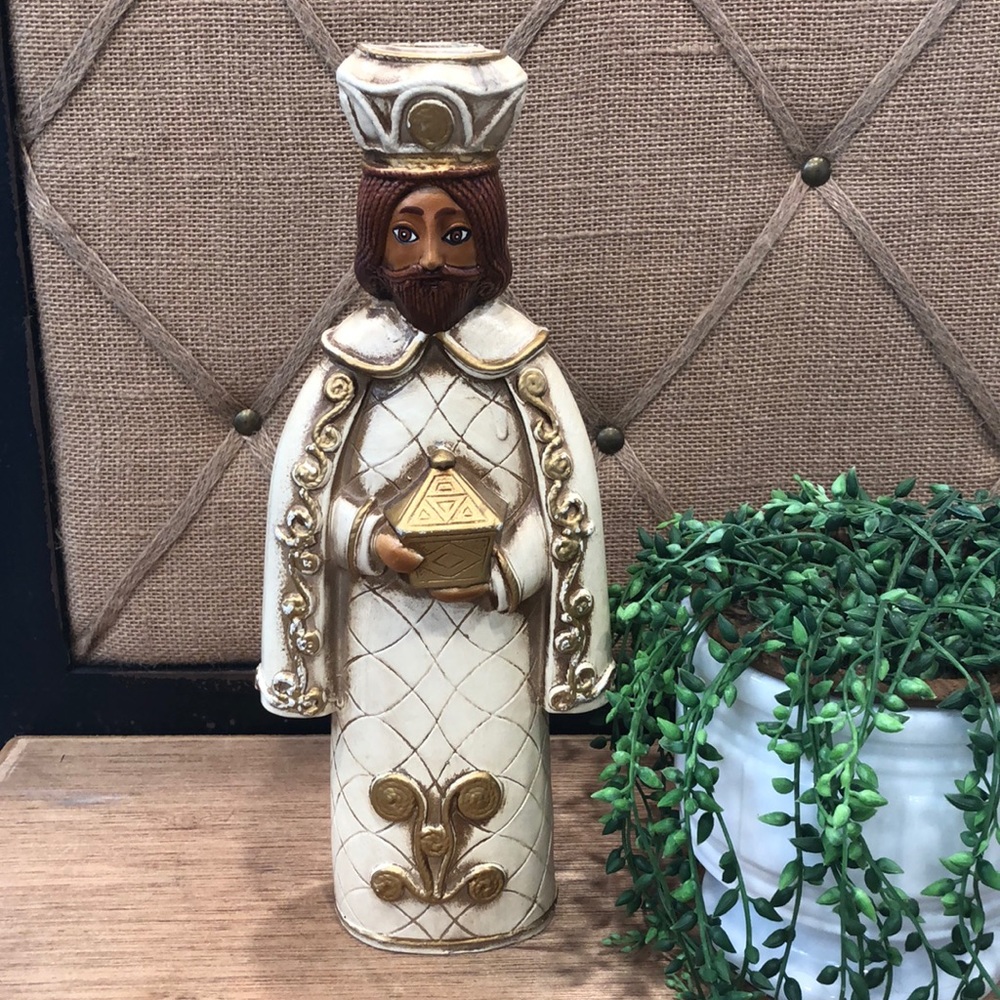 Vintage Wise Man candleholder